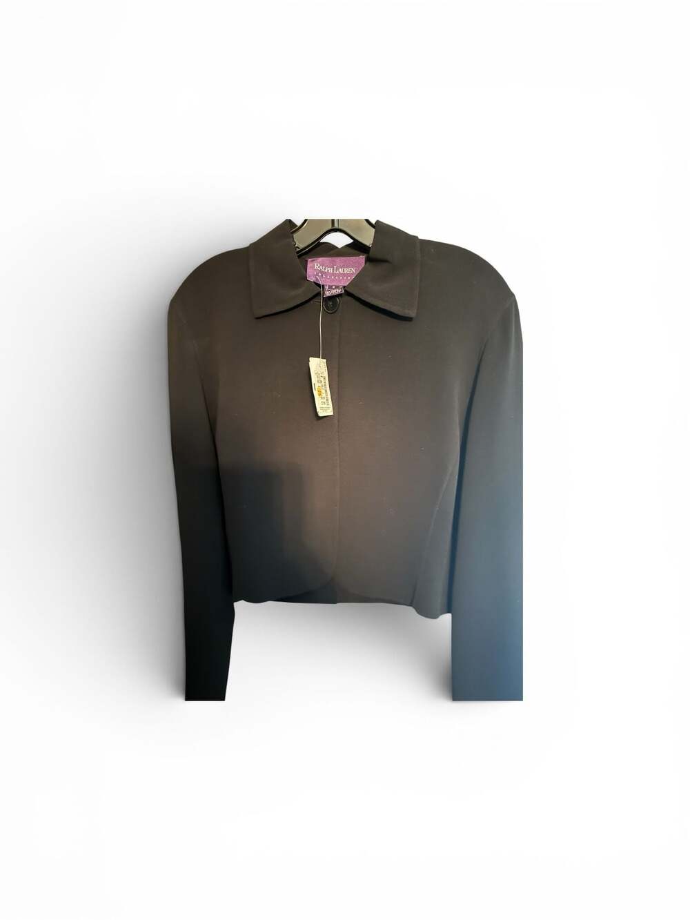 Ralph Lauren Collection Black Cropped Tailored Jacket